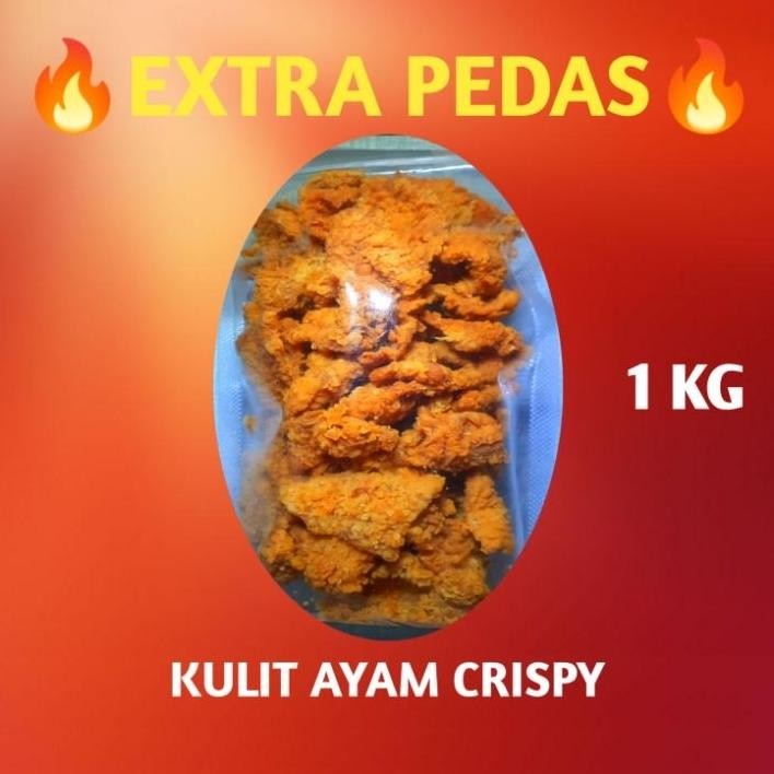 

Kulit Ayam Crispy Rasa Extra Pedas 1Kg 1Gram