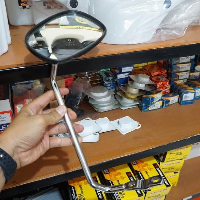 ;&;&;&;&] Spion Kanan Langsung Vespa Sprint Super PTS Original KDC Daun Plastik