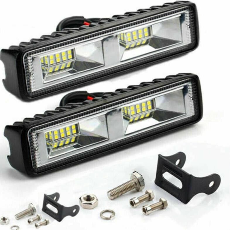 Et-12 1Pc Lampu Tembak Sorot 12 Mata 50 Watt 6000K 12-24V Anti Panas Lampu Sorot Foglamp Motor Mobil