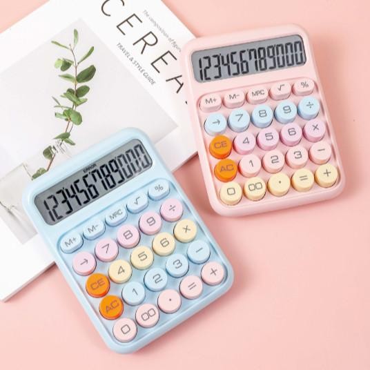 

Kalkulator lucu korea warna warni stationary kantor dopamine mini permen 12 digit