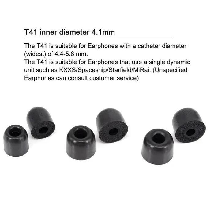 Moondrop Mis-Tip T41/T55 Memory Foam Sponge Tips Eartips Earpiece