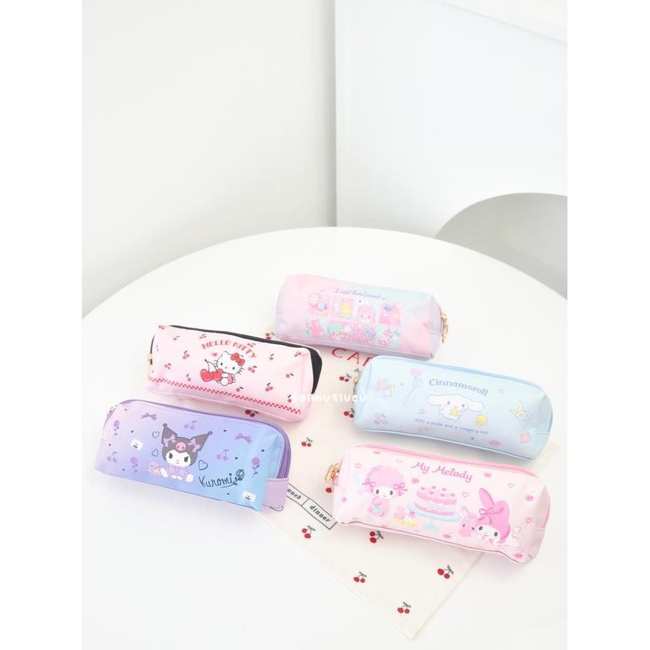 

BALMUTLUCU | Pencil Case PC01 Cinnamoroll Kuromi My Melody Little Twin Star | Tempat Pensil Double Zipper Kotak Pensil 2 Sekat Karakter Lucu