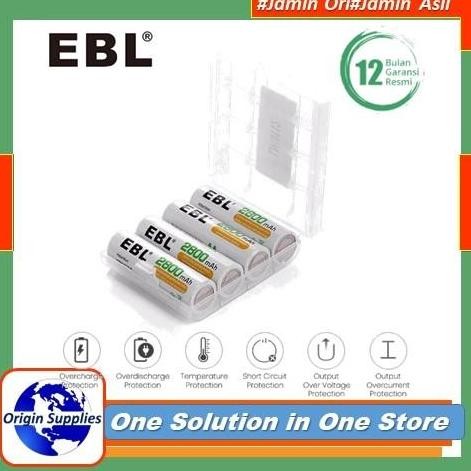 Baterai Ebl Rechargeable Aa 2800Mah