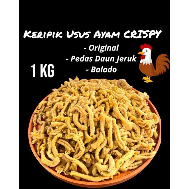 

Keripik Usus Ayam Crispy Varian Rasa 1 Kg