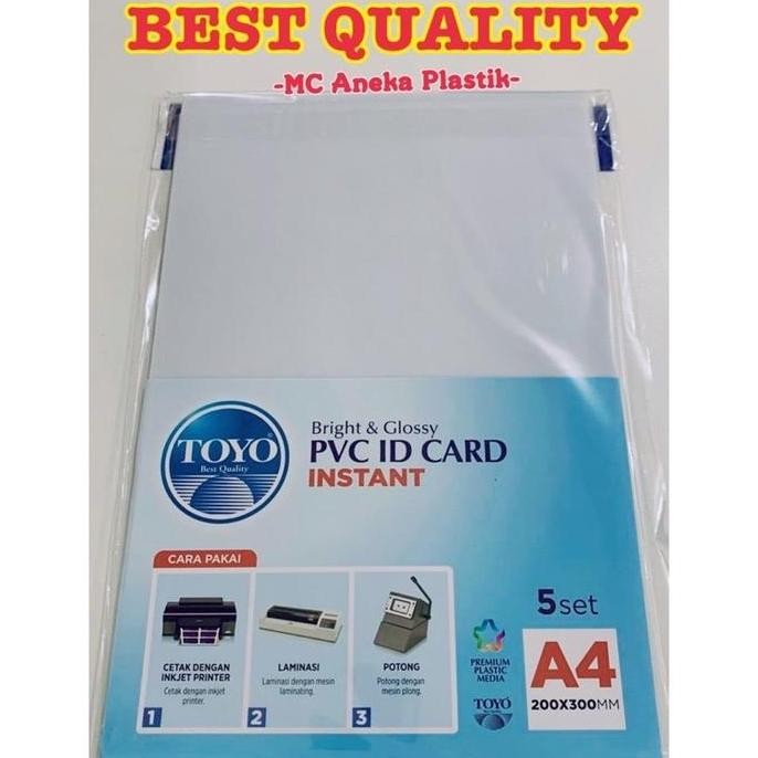 

Pvc Id Card Toyo Best Quality / Bahan Kartu Pvc Cetak Id Original