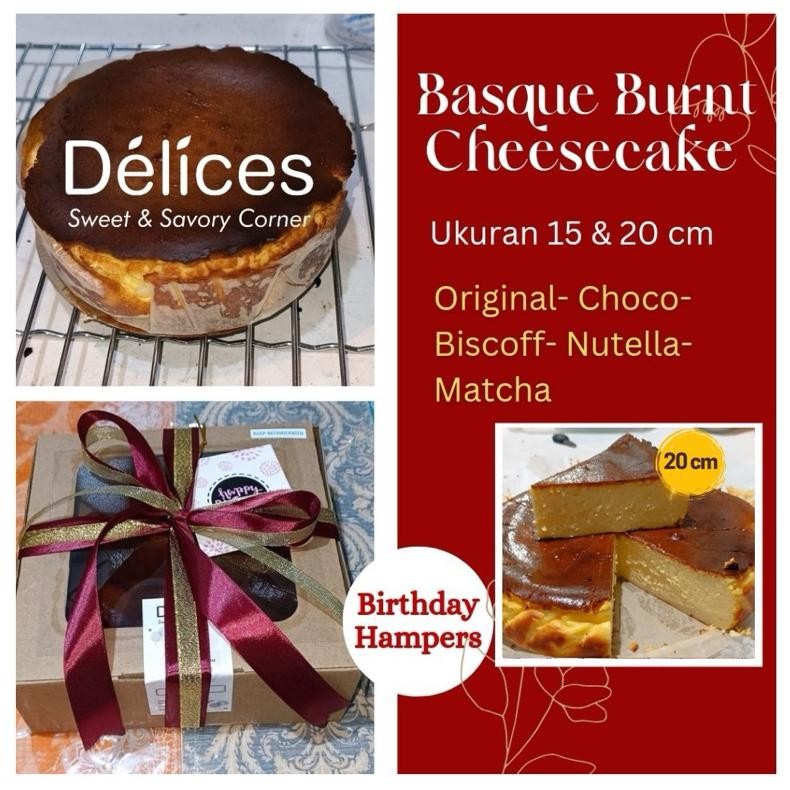 

Promoo!! Basque Burnt Cheesecake ukuran 15 cm dan 20 cm bisa untuk Birthday Hampers/Lebaran/Natal