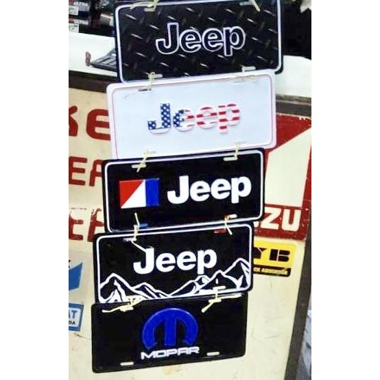 Plat nomor aksesoris Jeep Wrangler Terlaris