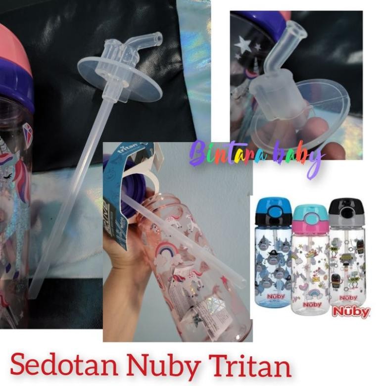 Sedotan Pengganti Nuby Tritan Flip Straw 532ml / 540ml / 450ml / Sedotan Nuby replacement Pipe