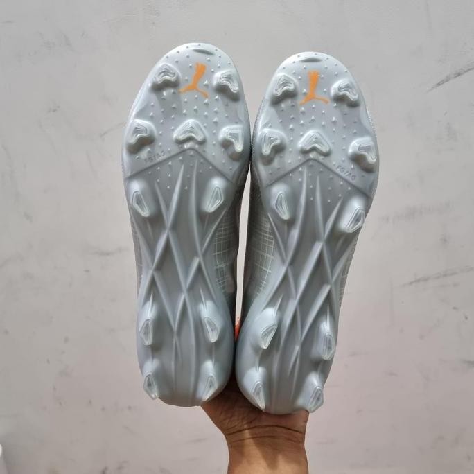Sepatu Bola Puma Ultra 1.4 Silver Orange Fg soccer Terlaris