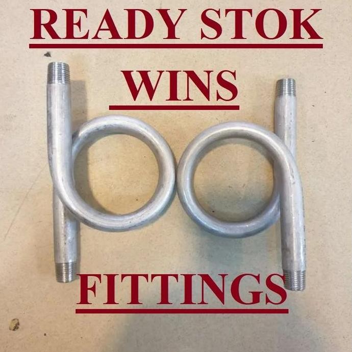 Pipa Sipon SS 1/2" O tipe pipe Syphon Stainless 304 0,5" shipon sifon PG ekor babi 1/2 0,5 inch pres