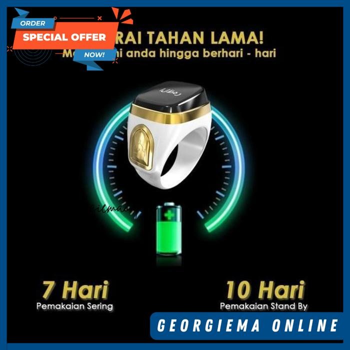 SMART RING TASBIH DIGITAL IPRAYER WATERPROOF CINCIN ZIKIR DIGITAL PINTAR PENGINGAT SOLAT IQIBLA DAN 