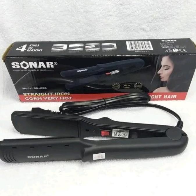 [Ori] Catokan Rambut 698 Pelurus Rambut Curly Straightener Dengan On/Off - Sisir