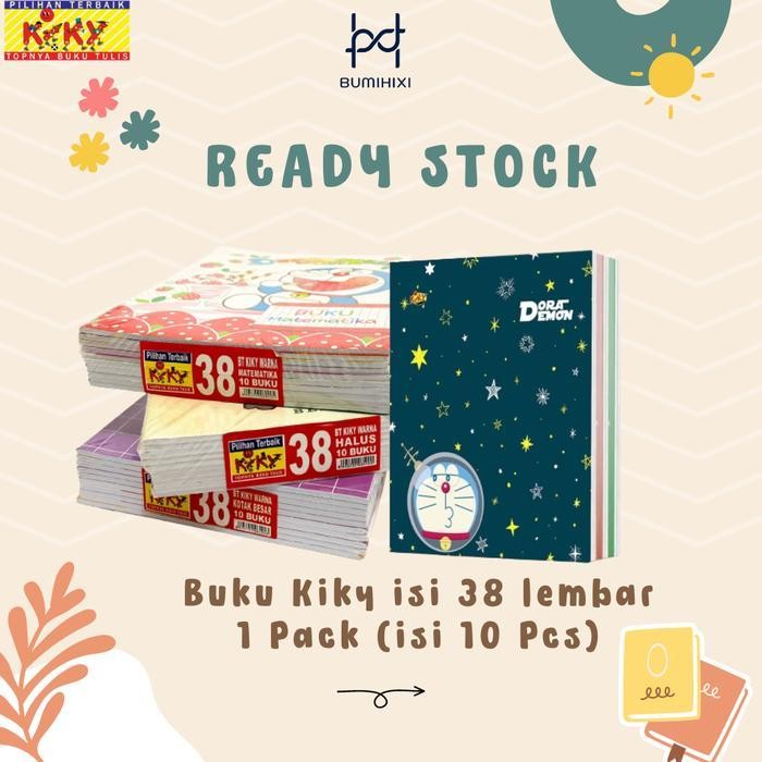 

SWG Buku Tulis Sekolah Merk Kiky Kertas Berwarna isi 38 lembar I 1 Pack isi 10 pcs Buku Tulis Catatan Sekolah Termurah, Tersedia Harga Grosir