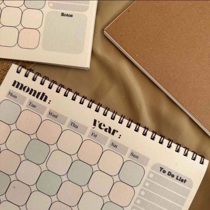 

SWG Monthly Planner Book / Agenda Bulanan / Loose Leaf Monthly Planner / Buku Bulanan