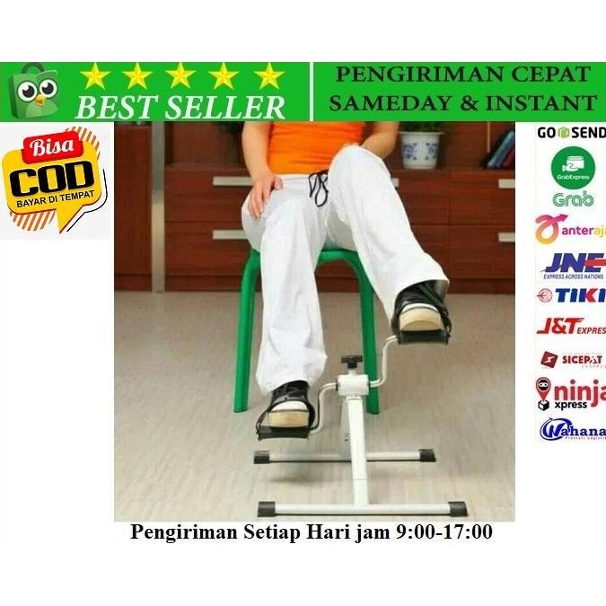 Sepeda statis untuk terapi kaki, lutut, sendi, pengapuran, stroke dll