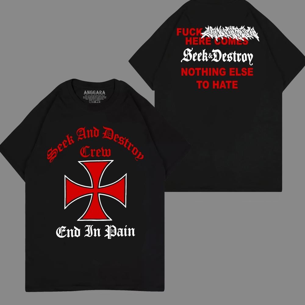 Seek And Destroy Crew End In Pain Kaos Seek And Destroy Kaos Band Kaos Metal Punk Hardcore