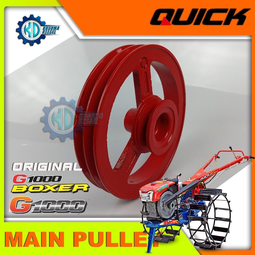 Main Pulley, Boxer - G1000 (Finish Paint) (SP) - PULI - Traktor Quick - Sparepart - Original - Termu