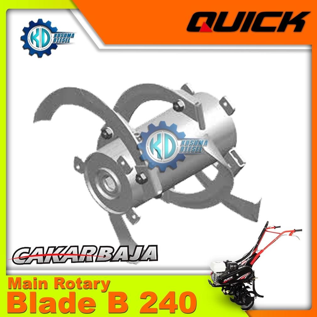 Main Blade B 240 - Rotary Main Blade B 240 Cakar Baja - ORIGINAL - QUICK - IMPLEMENT - ASESORIS - PE