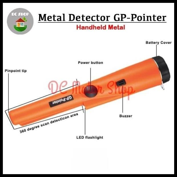Terlaris Gp Pointer Metal Detektor /Alat Deteksi Logam Metal Emas Perak Good Quality