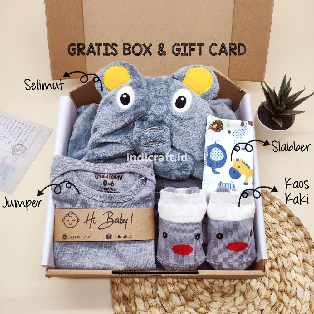 Terlaris Hampers Bayi Laki-Laki New Born / Hampers Selimut Bayi Cowok Newborn / Kado Lahiran Bayi La
