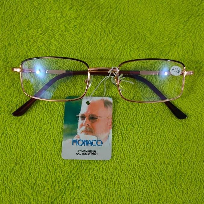 

Kaca Mata Baca atau Plus Frame Gold HC