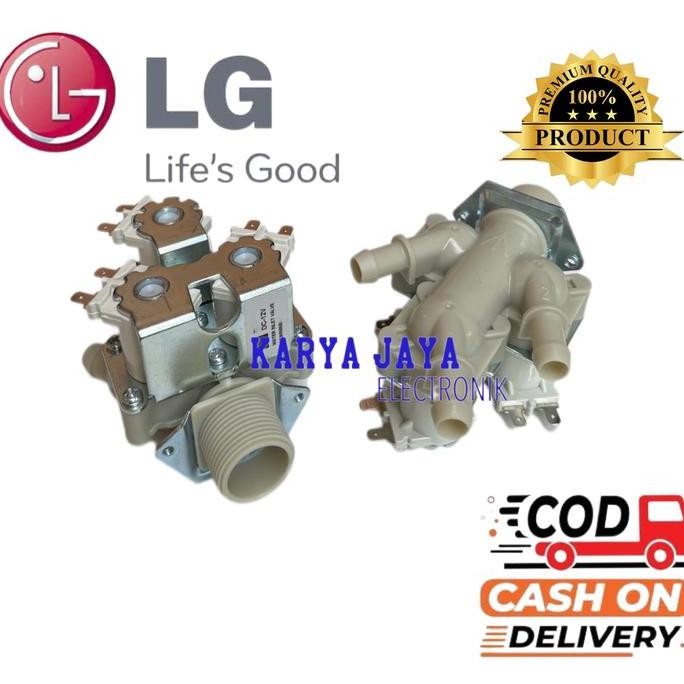 Selenoid Water Inlet Valve 3 Inlet Mesin Cuci LG Front Loading DC 12Volt- Selenoid Mesin Cuci LG