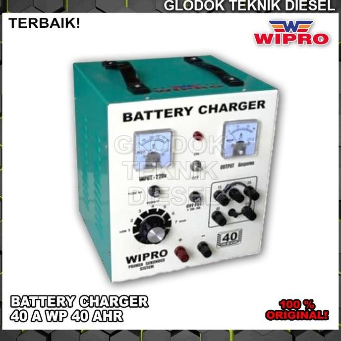 WIPRO CHARGER AKI MOBIL MOTOR 40 A BATTERY CHARGER 40 AHR CAS AKI