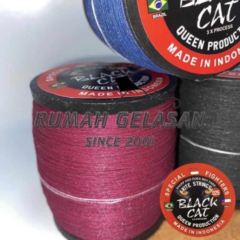 Me41 Senar Gelasan Layang Layang Spesial Turnamen Black Cat Murah