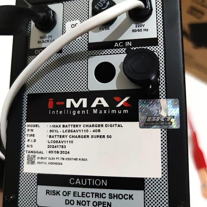 SMART CHARGER IMAX 2 CAS AKI ACCU BRT 100 AH 50 AH AMPERE MOBIL MOTOR