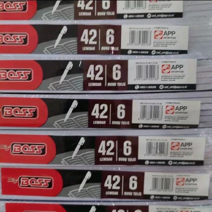 

Sp [Pack 6 Bk] Buku Tulus Big Boss Isi 42 Lembar Tebal Fancy / Buku Panjang Campus
