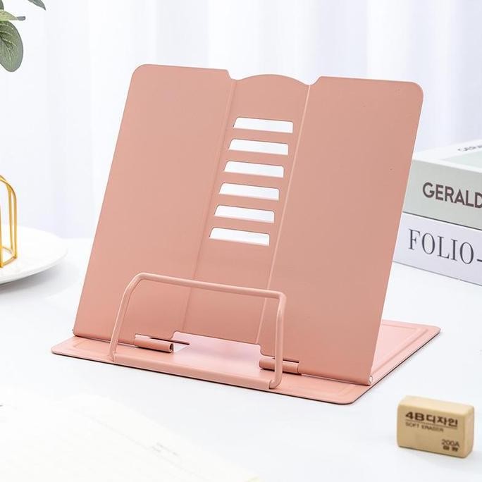 

Triple W Portable Metal Adjustable Book Holder Penyanggah Buku Majalah