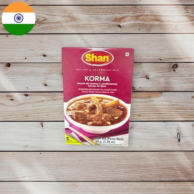 

] Shan Korma masala , SHAN KORMA , bumbu Kari Import 50 gram
