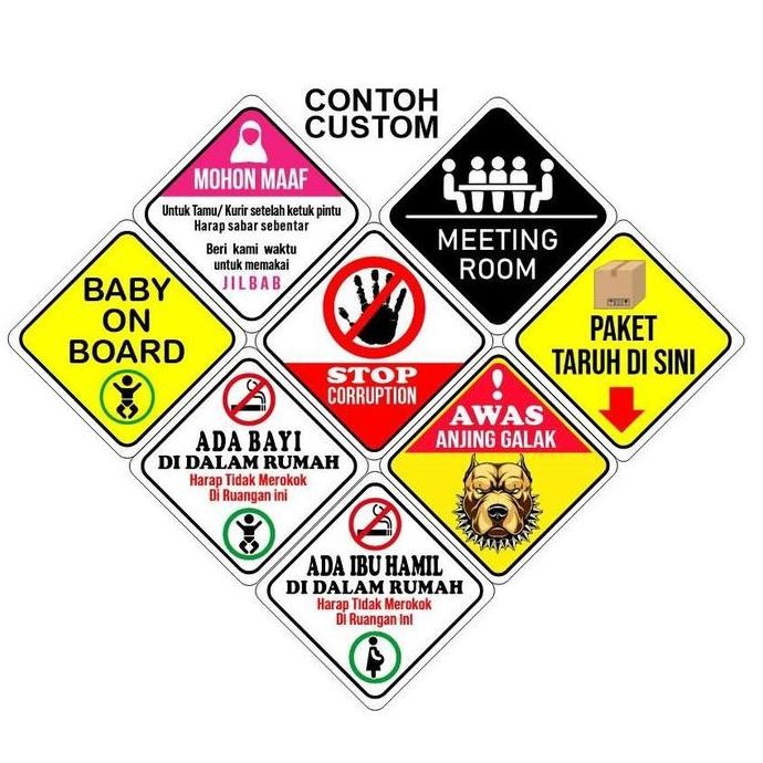 

Stiker custom / Akrilik custom / Custom Acrylic persegi 15CMX15CM