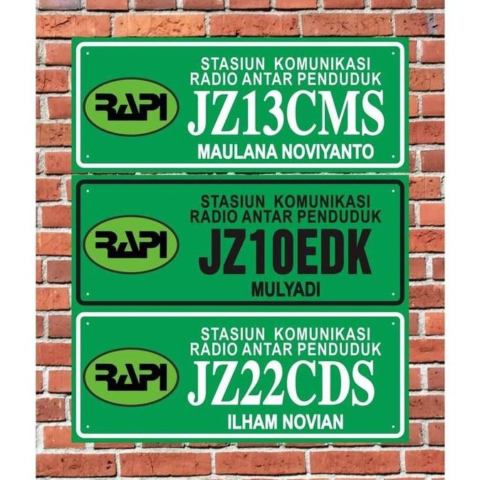 

PAPAN - AKRILIK CALLSIGN RAPI/ORARI 10.28 DENGAN NAMA