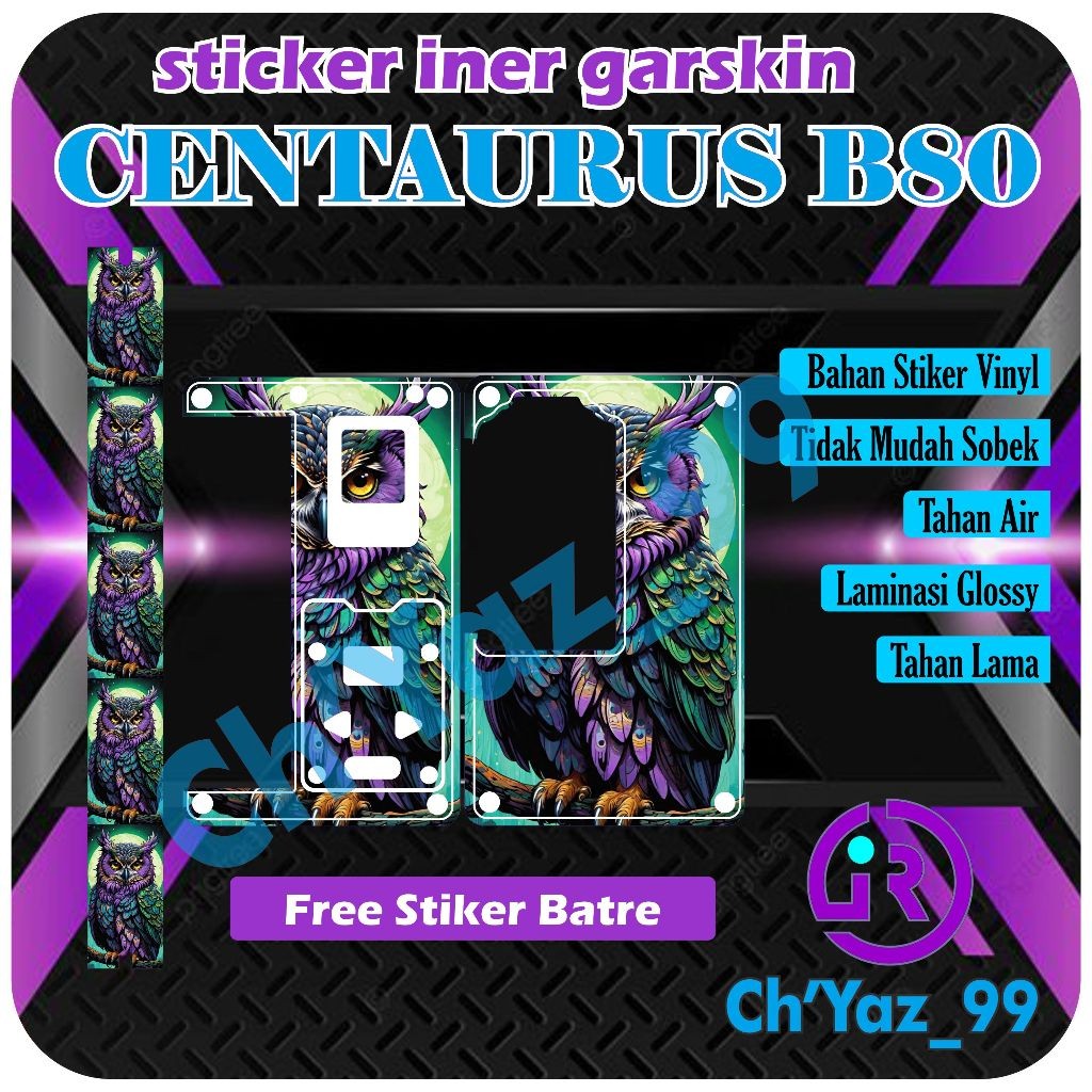 

Premium Cut - Chyaz99 B80 Iner Glossy Laminasi 8 Garskin Stiker / Case Custom Terlaris 2PCS/ Fullbody
