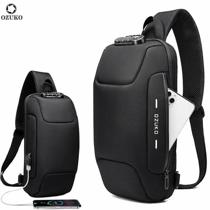 OZUKO Sling Bag 9223 - Tas Selempang Pria tas  selempang cowok sling  bag sling bag besar