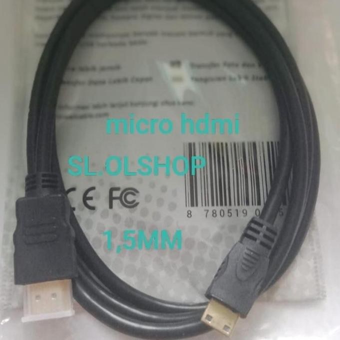 CABLE MINI/MICRO HDMI FOR CAMERA CANON EOS-80D/800D/8000D/EOS 850D Terlaris