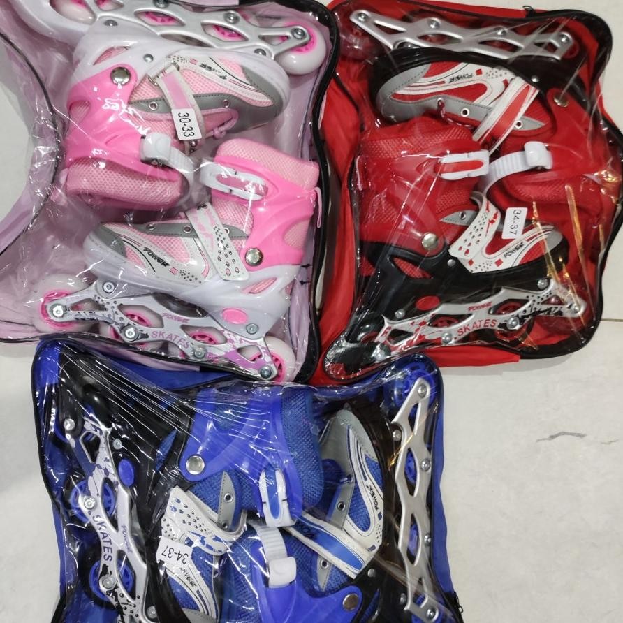 Sepatu Roda anak power inline skate ukuran S, M, L / Sepatu Roda Bajaj Nugi