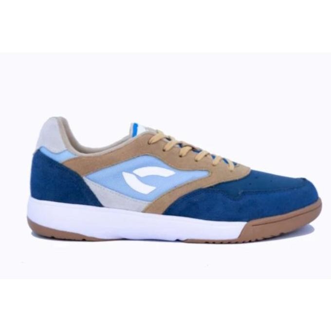 TERLARIS - Calci Sepatu Futsal Bomsala X Aventura - Navy/Skyblue/Brown