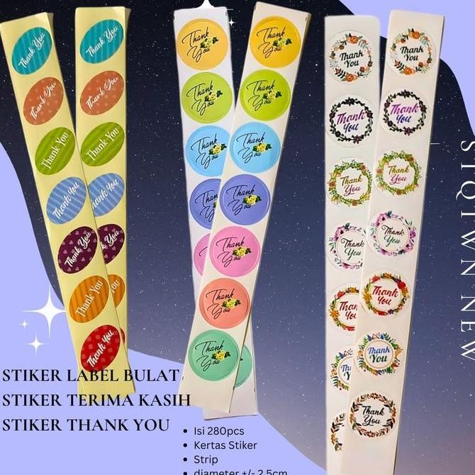 

>>>>>] Sticker Label Thank You / Sticker Ucapan Terima Kasih Isi 280 Pcs Kertas Paper
