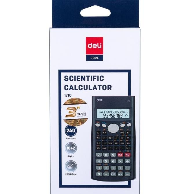 

~^~^~^] Deli Kalkulator / Calculator Scientifics E1710 - 10+2 Digit