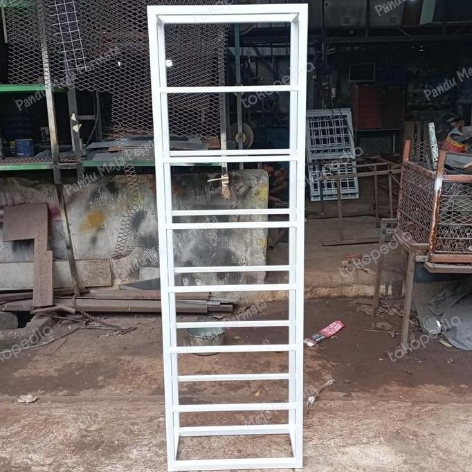 ~~~~~] Rak Besi Hanger Gantungan Kotak Tempat Simpan Hijab Jilbab Custom