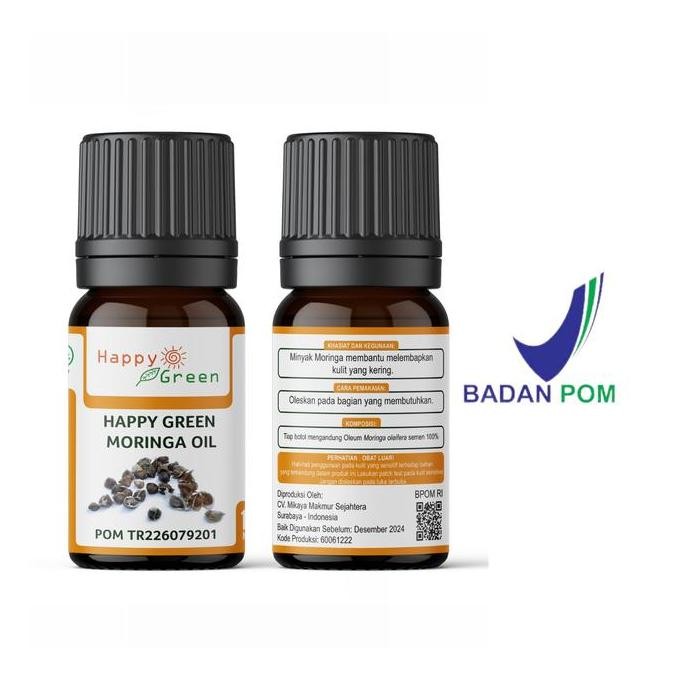 

BEBAS ONGKIR - Bersertifikat Happy Green Moringa Oil 80ml Minyak Biji Kelor Kelorina