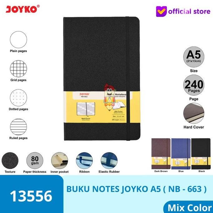 

monggo] Ruled Notebook Diary Agenda Buku Catatan Bergaris Joyko NB-663 240 hal