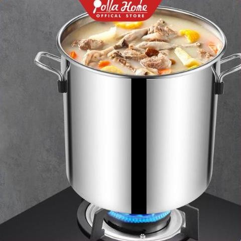 Ollahom Dandang Stainless SUS 304 Dandang Panci Bakso Dapur Panci Serbaguna Kitchenware