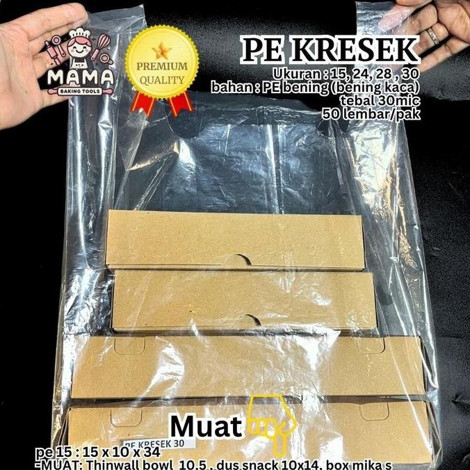 

:0:0:0] Kantong Plastik Bening PE 30 / Kantong Kresek Bening PE 30 Party / Kantong Plastik PE Bening Ukuran 30 Isi 50 Pcs Murah Berkualitas