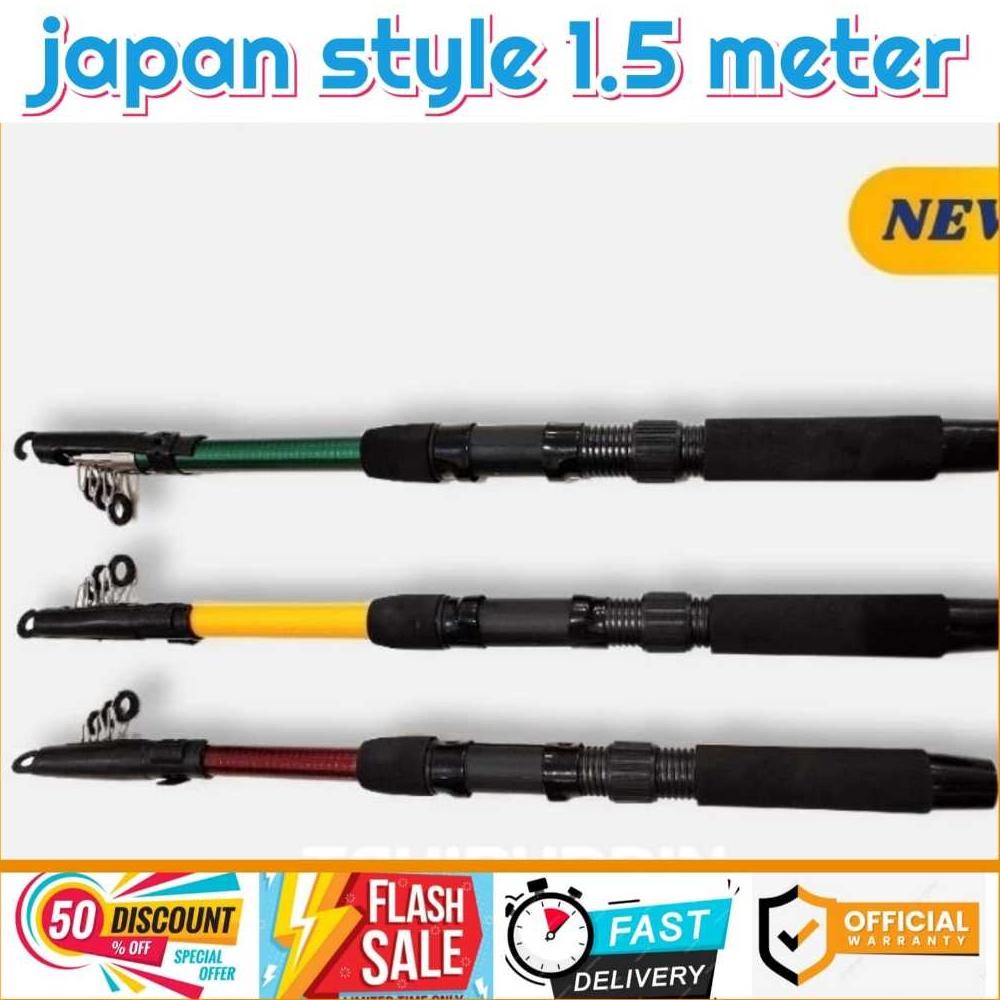 Joran pancing antena pancing 1,5 meter japan style tongkat pancing Nugi