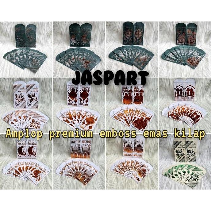 

Kualitas terbaik] Amplop Panjang Lebaran Hari Raya Idul Fitri Premium Emboss Emas