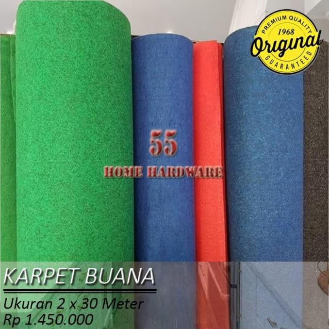 KARPET BUANA BLUDRU POLOS 1 ROLL UKURAN 2 M x 30 M