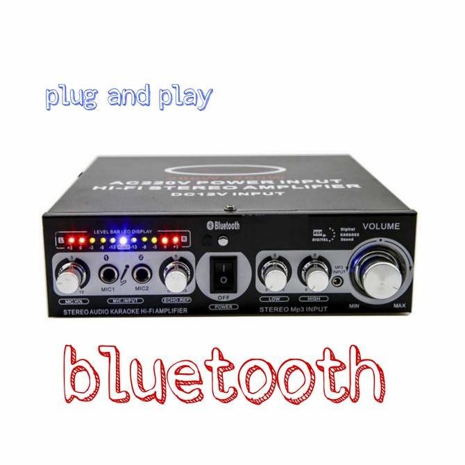 Promo power amplifier bluetooth karaoke mobil speaker komponen pasif woofer COD